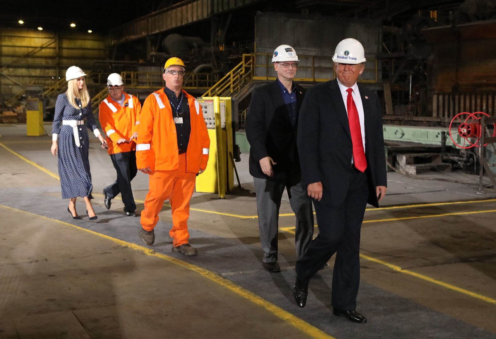 Pres. Trump speaks at Granite Steel